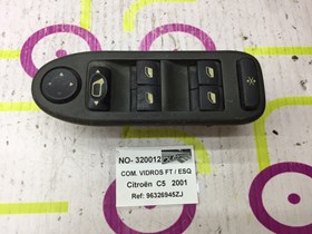 Comando de Vidros Frt / Esq Citroën  C5 de 2001 - Ref OEM :  96326945ZJ